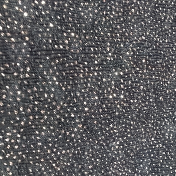 Premier Amour Black Blush Glitter Cocktail Dress Off The Shoulder Sz 4 - Picture 3 of 10